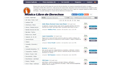 Desktop Screenshot of musicalibredederechos.net